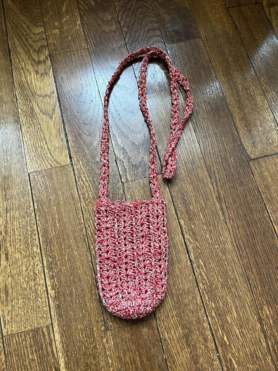 Sac bag Tasche bolsa tas mála borsa Bandoulière 1 m 30 Coton Rouge Beige Portabl – photo 3